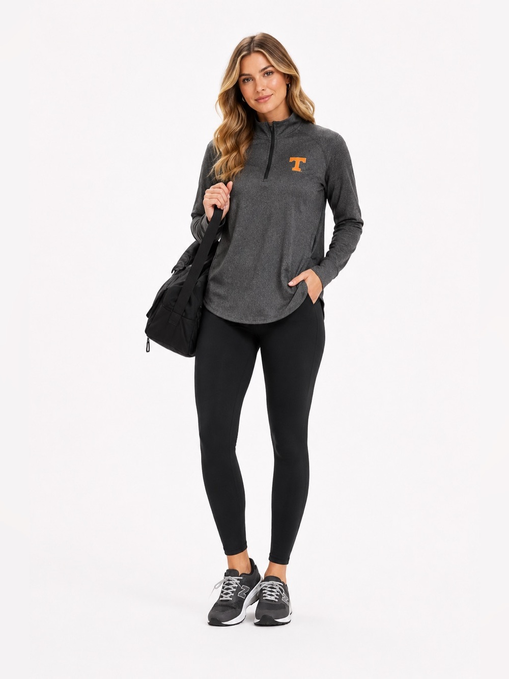 Colosseum Dark Gray Tennessee Vols Quarter-Zip Sweatshirt